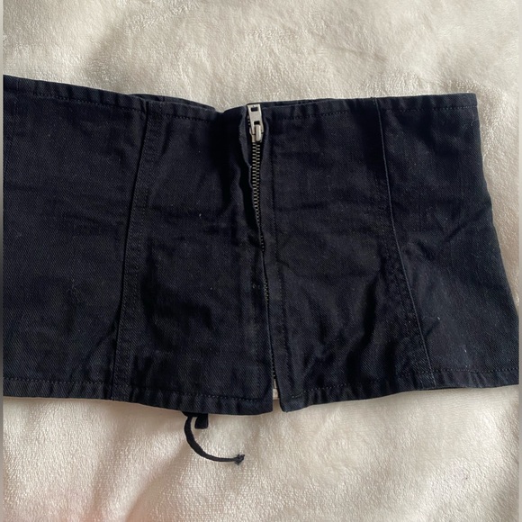 Aritzia Wilfred Jean Denim Tube Top - Picture 4 of 10